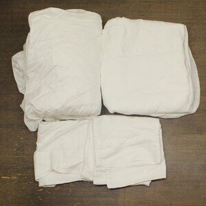Tribeca Living TC Cotton Sateen Extra Deep Pocket 4-Piece Sheet Set White King